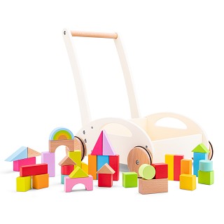 Baby walker with blocks